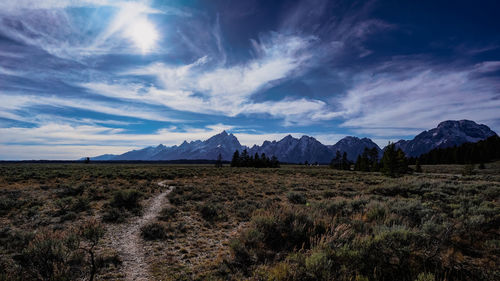 Panoramic view of landscape against sky