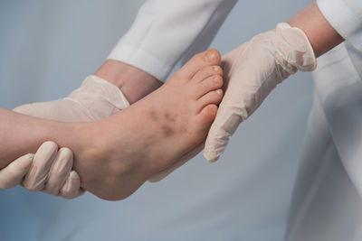 Close-up of hands