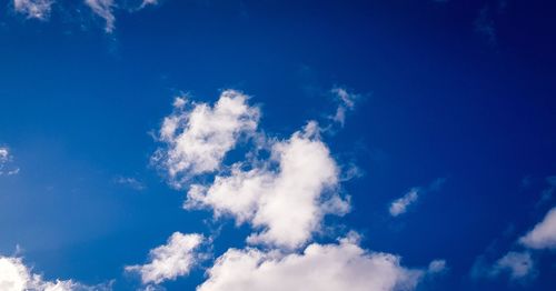 Low angle view of clouds in sky