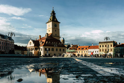 Great old city center of brasov, romania