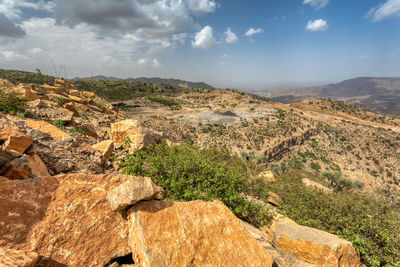 Scenic view of landscape against sky