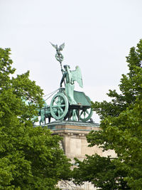 Low angle view of clock tower