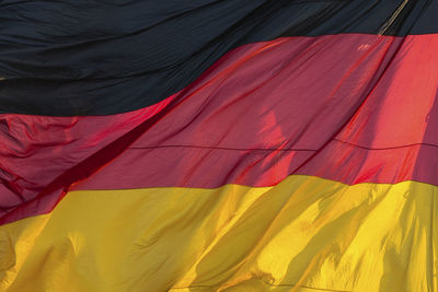 Low angle view of multi colored flag