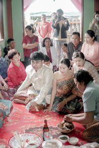 Group of people in traditional clothing