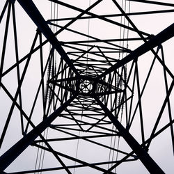 Electric pole, from below.