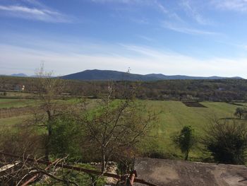 Scenic view of landscape against sky