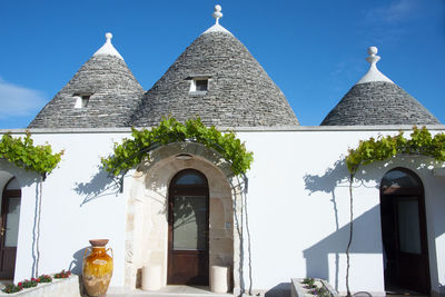 Low angle view of historic building