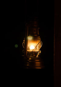 Light bulb at night