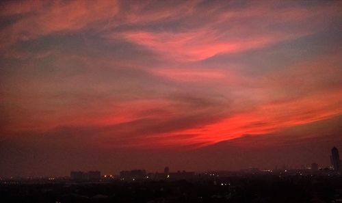 Cityscape at sunset