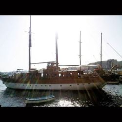 Boats in harbor