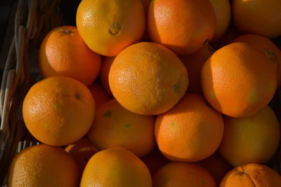Close-up of oranges for sale in market