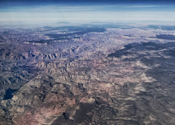 High angle view of landscape against sky