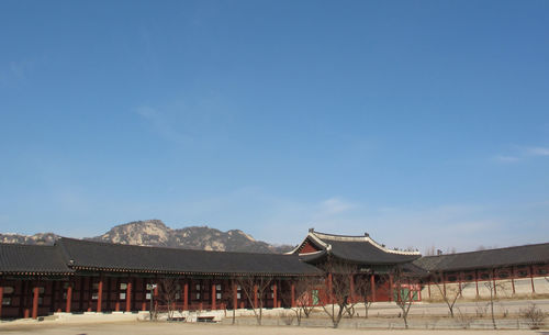 Gyongbokgung palace , seoul, south korea with blue sky