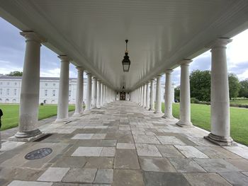 Empty corridor of building