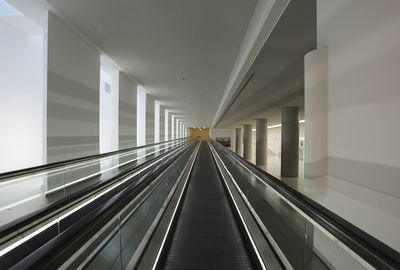 View of escalator