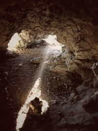 Scenic view of cave