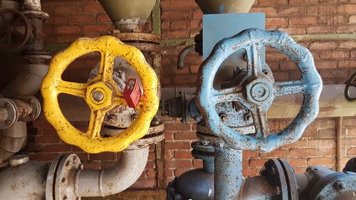 Old rusty machine part