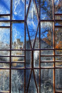 Full frame shot of glass window