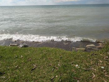 Scenic view of sea against sky