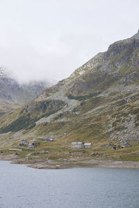 Scenic view of land against sky