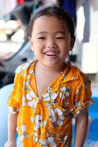 Portrait of smiling girl