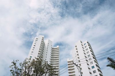 Low angle view of buildings against sky