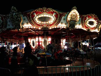 Carousel at night