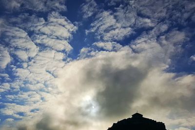 Low angle view of cloudy sky