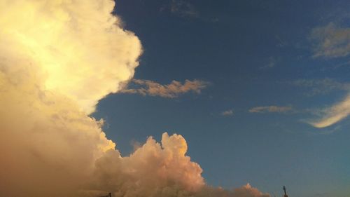 Low angle view of sky during sunset