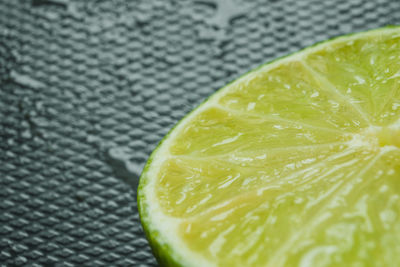 High angle view of lemon