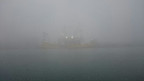 View of foggy weather