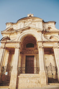 Low angle view of historical building