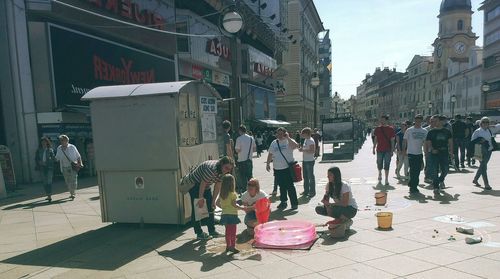 People on city street