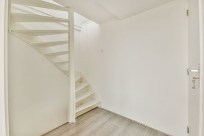 Low angle view of spiral staircase