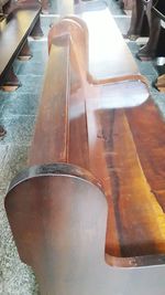 High angle view of food on table