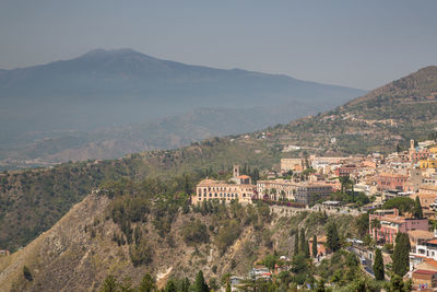 Panoramic view of buildings in city