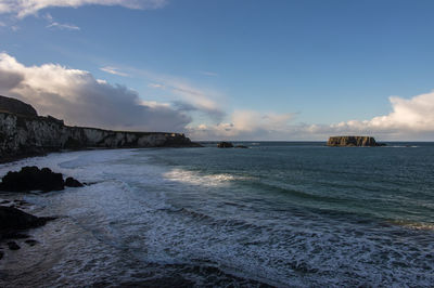 Scenic view of sea against sky