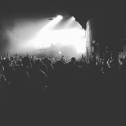 Crowd at music concert