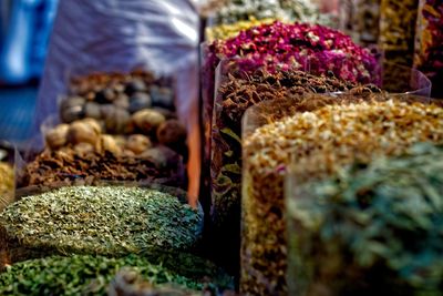 Close-up of vegetables for sale in market