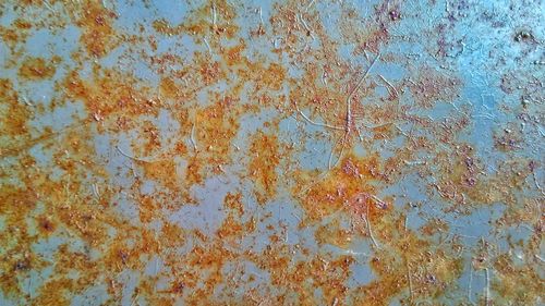 Full frame shot of old rusty metal