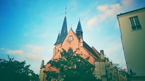 Low angle view of church