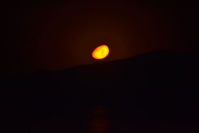 Scenic view of moon at night