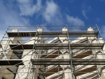 Low angle view of building against sky