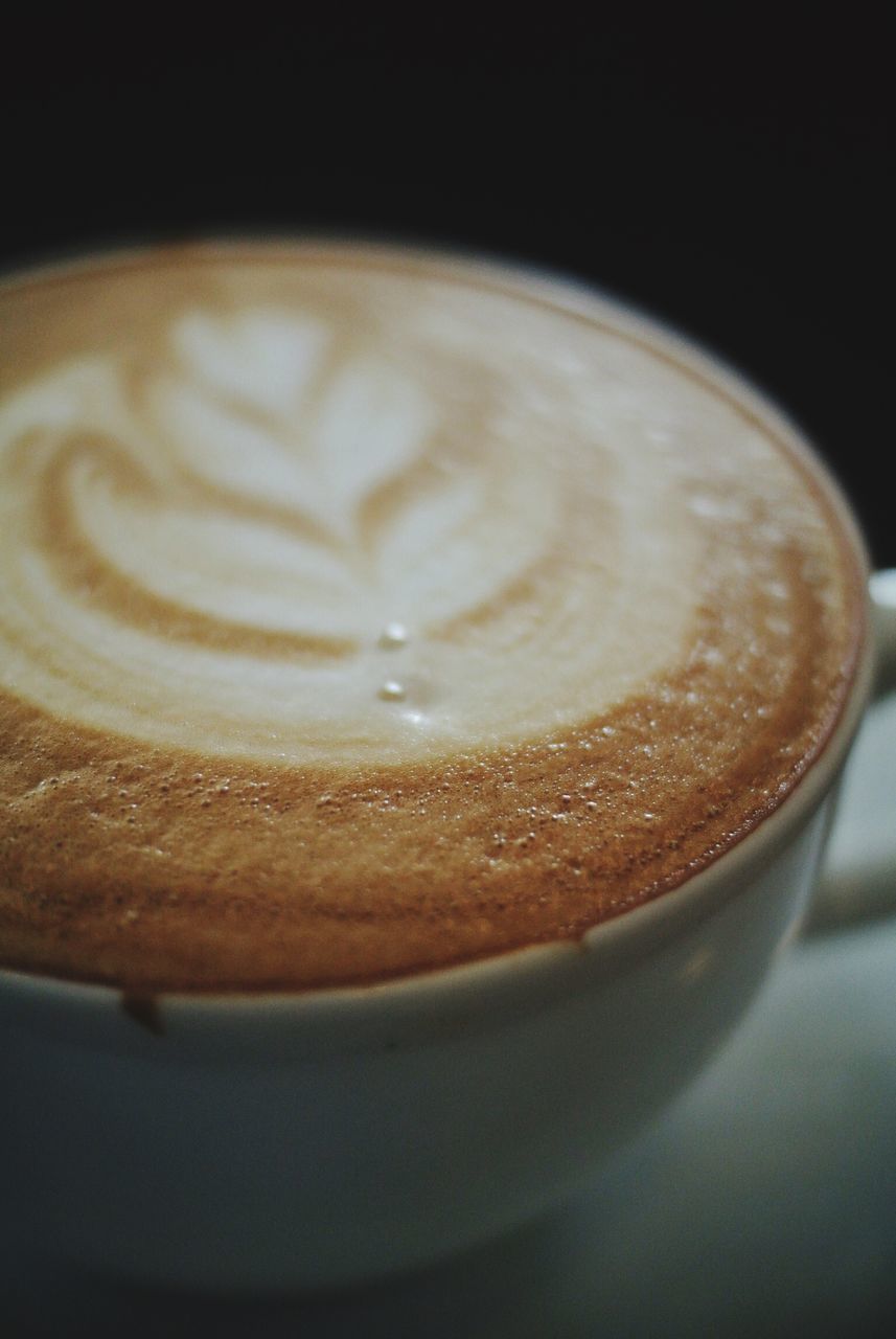 CLOSE-UP OF COFFEE ON CUP