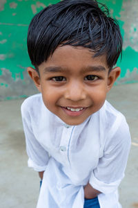 Portrait of smiling boy