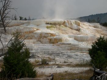 View of waterfall against sky