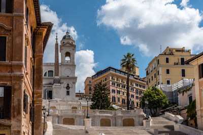 Panoramic shot of historic building against sky