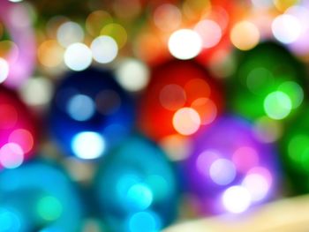 Defocused image of colorful lights