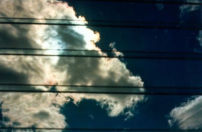 Low angle view of cloudy sky