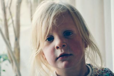 Close-up portrait of young woman